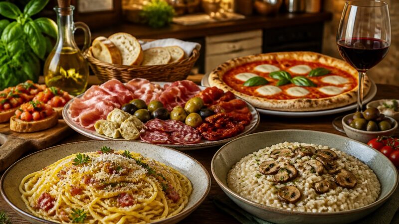 Comidas Típicas da Itália: Pratos Clássicos, Regiões e Sabores