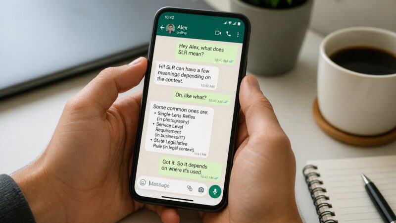 SLR Significado WhatsApp: Como Usar e Entender na Comunicação Digital